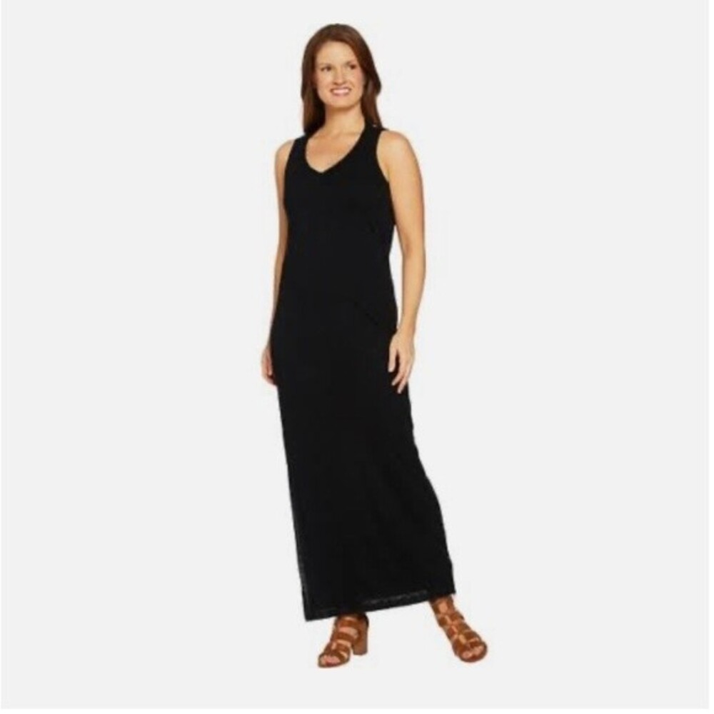 Peace Love World Draped Back Maxi Dress Size S